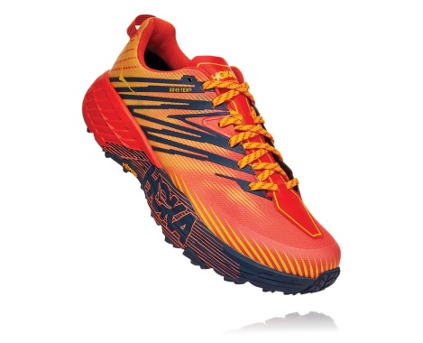 Trailove Tenisky Hoka One One Speedgoat 4 GORE-TEX Panske Červené / Zlate (04DECMBFK)